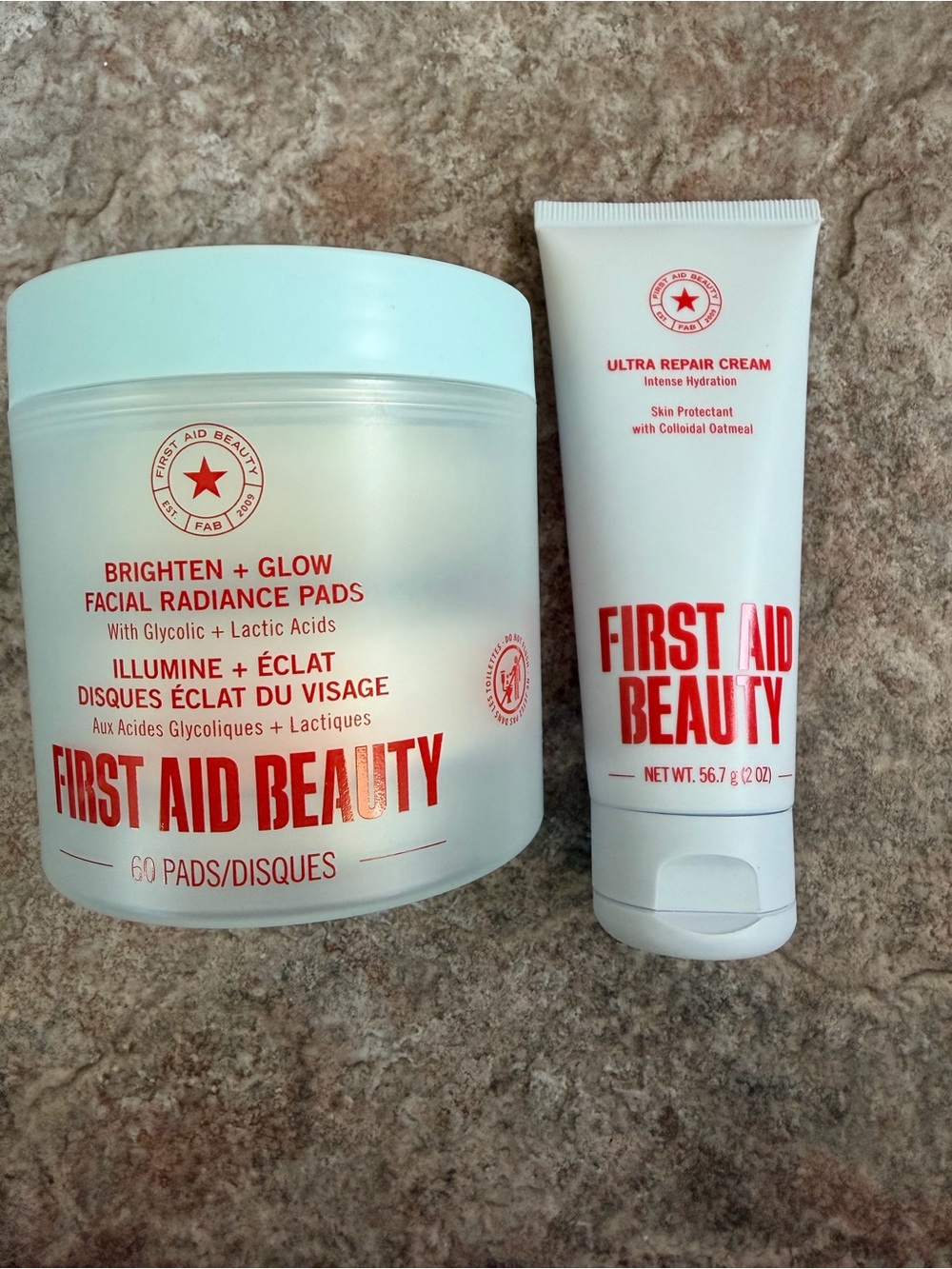 First Aid Beauty Facial Radiance Pads & Ultra Repair Cream